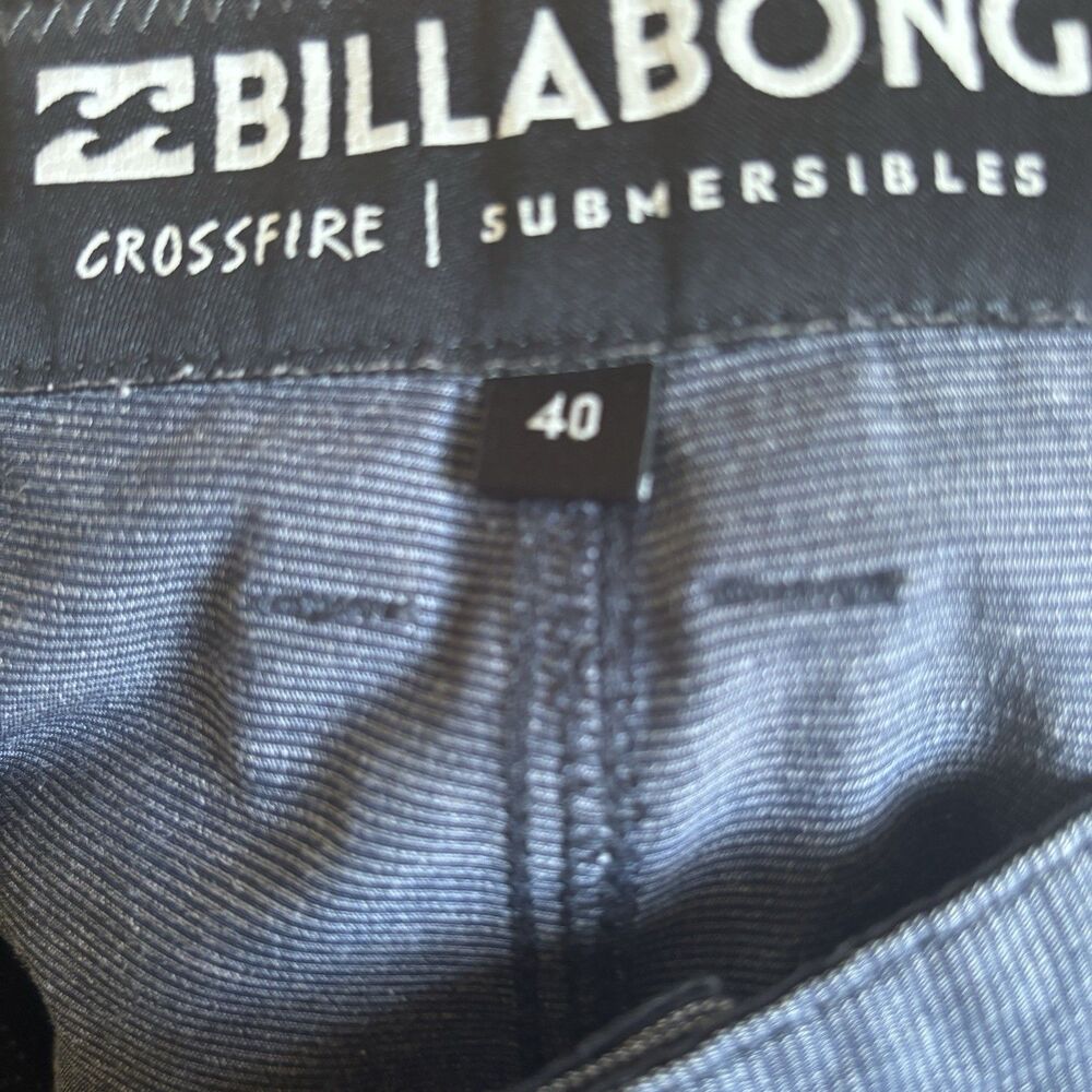 Billabong Mens Crossfire Submersible Stretch Gray Board Shorts 40 Beach Tropical - Picture 11 of 14